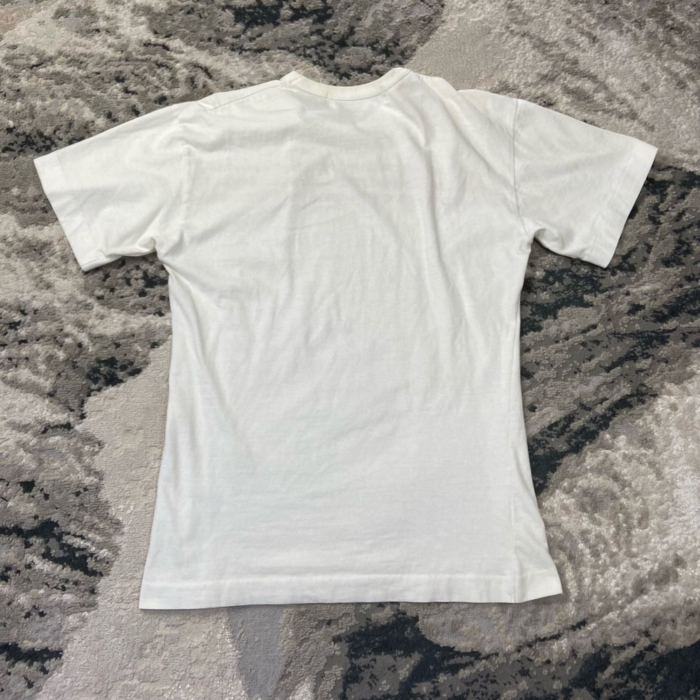 PLAY Comme des Garçons Vintage Y2K White T-Shirt RARE Three Stripes Men's S - Picture 5 of 7